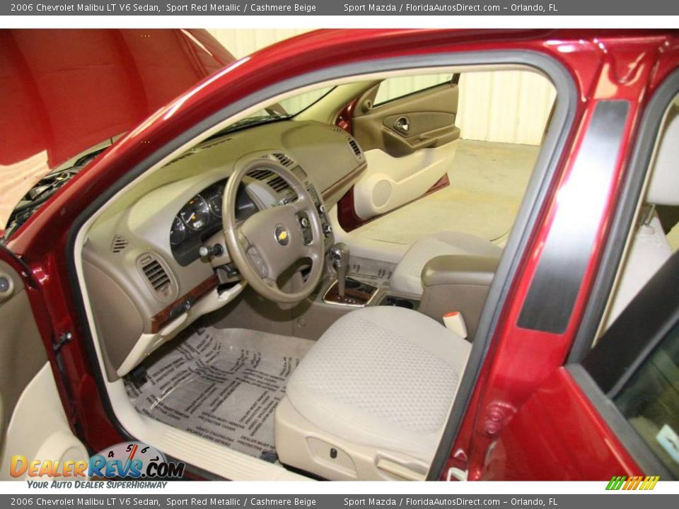 2006 Chevrolet Malibu LT V6 Sedan Sport Red Metallic / Cashmere Beige Photo #14