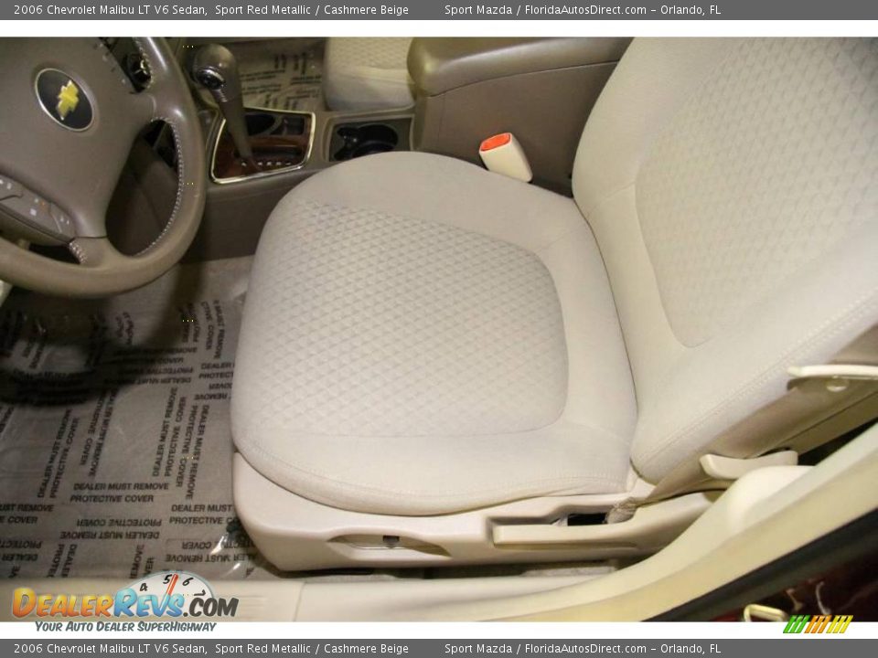 2006 Chevrolet Malibu LT V6 Sedan Sport Red Metallic / Cashmere Beige Photo #16