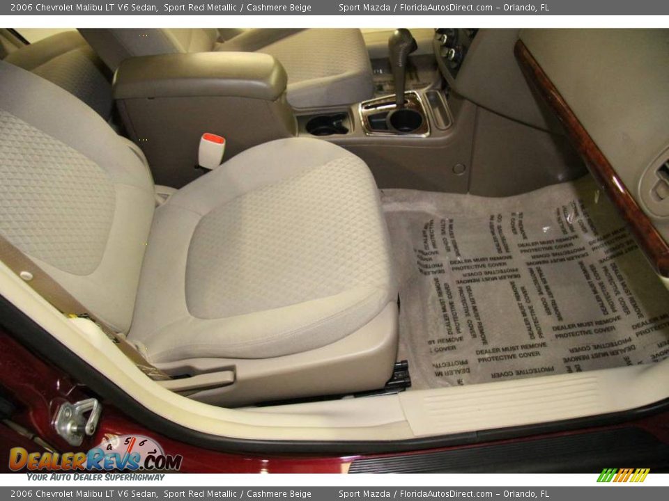 2006 Chevrolet Malibu LT V6 Sedan Sport Red Metallic / Cashmere Beige Photo #19