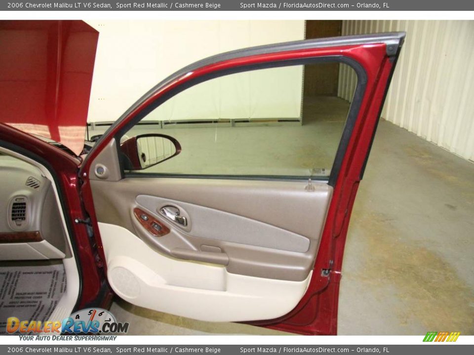 2006 Chevrolet Malibu LT V6 Sedan Sport Red Metallic / Cashmere Beige Photo #20