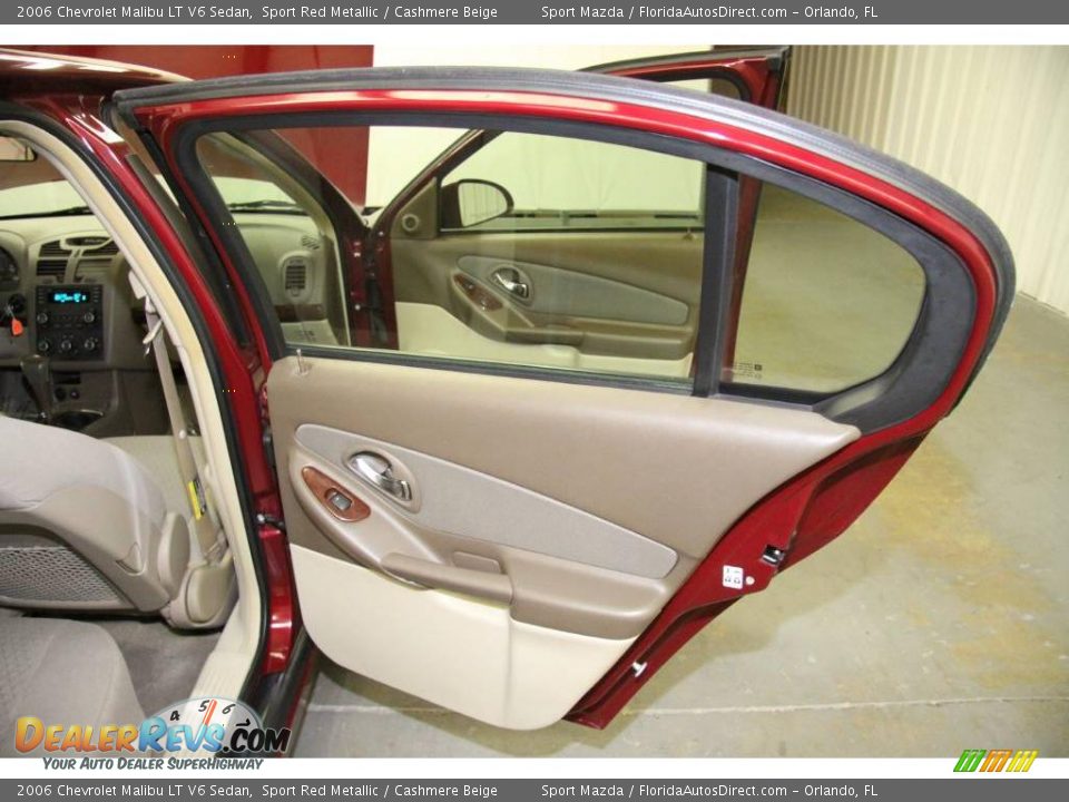 2006 Chevrolet Malibu LT V6 Sedan Sport Red Metallic / Cashmere Beige Photo #22