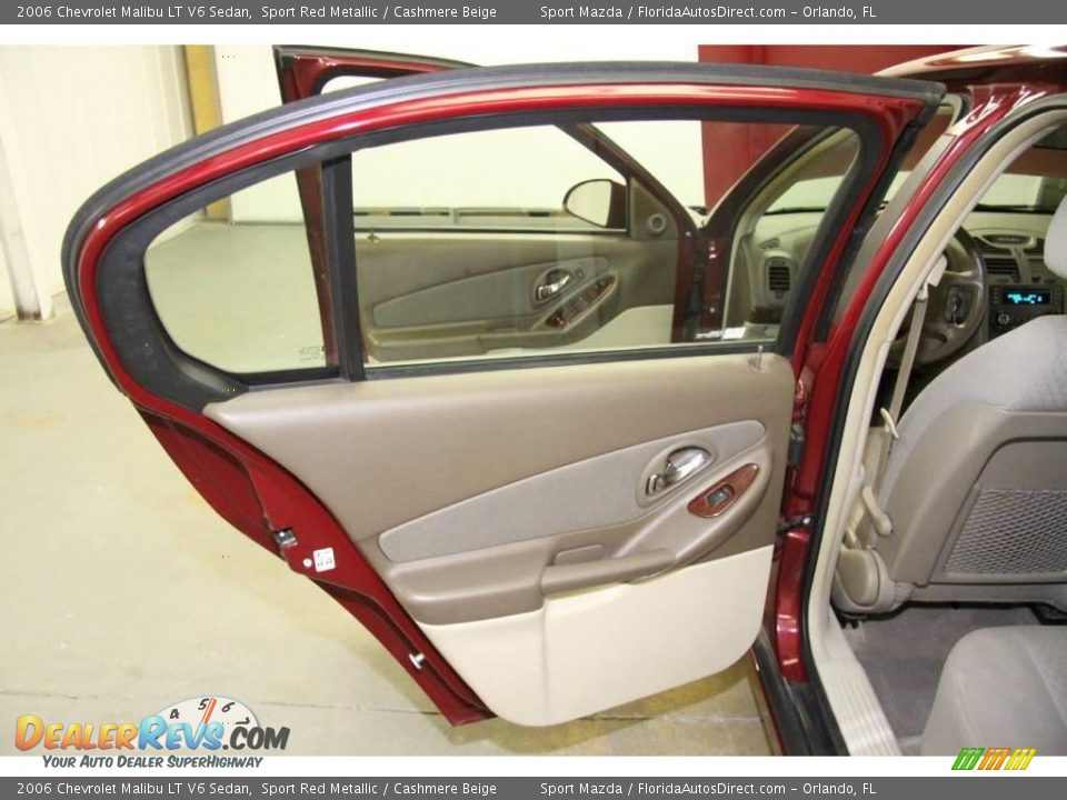 2006 Chevrolet Malibu LT V6 Sedan Sport Red Metallic / Cashmere Beige Photo #24