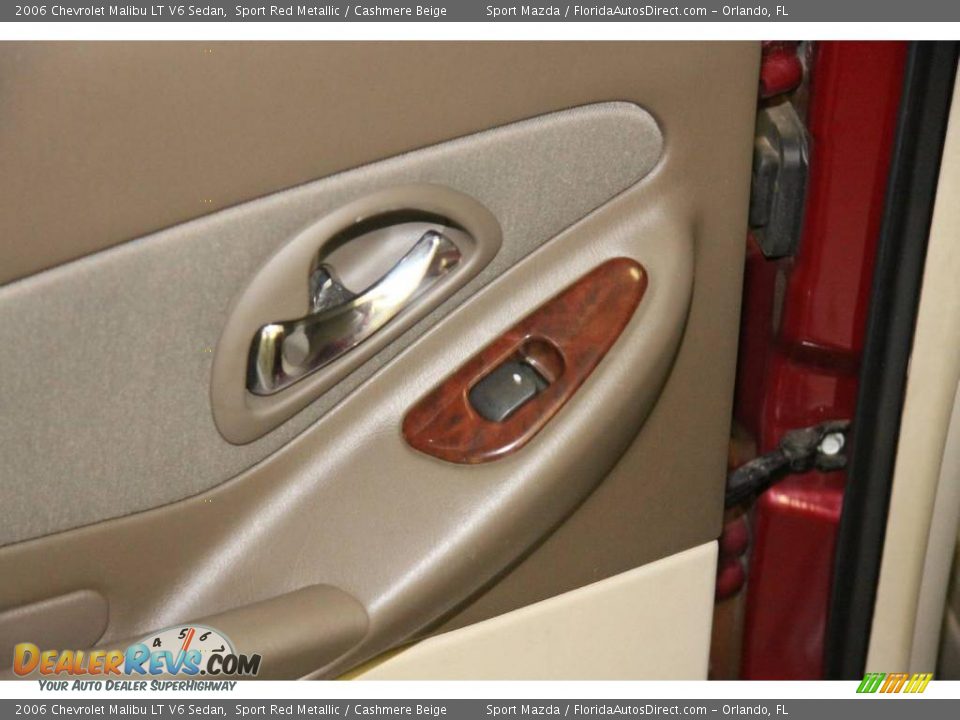 2006 Chevrolet Malibu LT V6 Sedan Sport Red Metallic / Cashmere Beige Photo #25