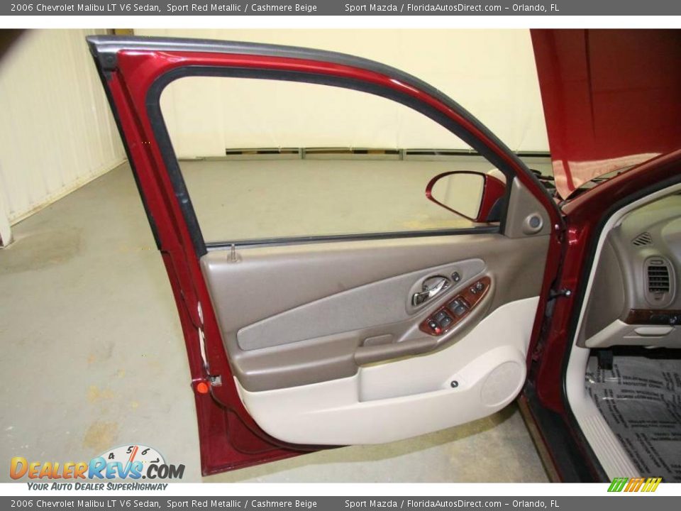 2006 Chevrolet Malibu LT V6 Sedan Sport Red Metallic / Cashmere Beige Photo #26