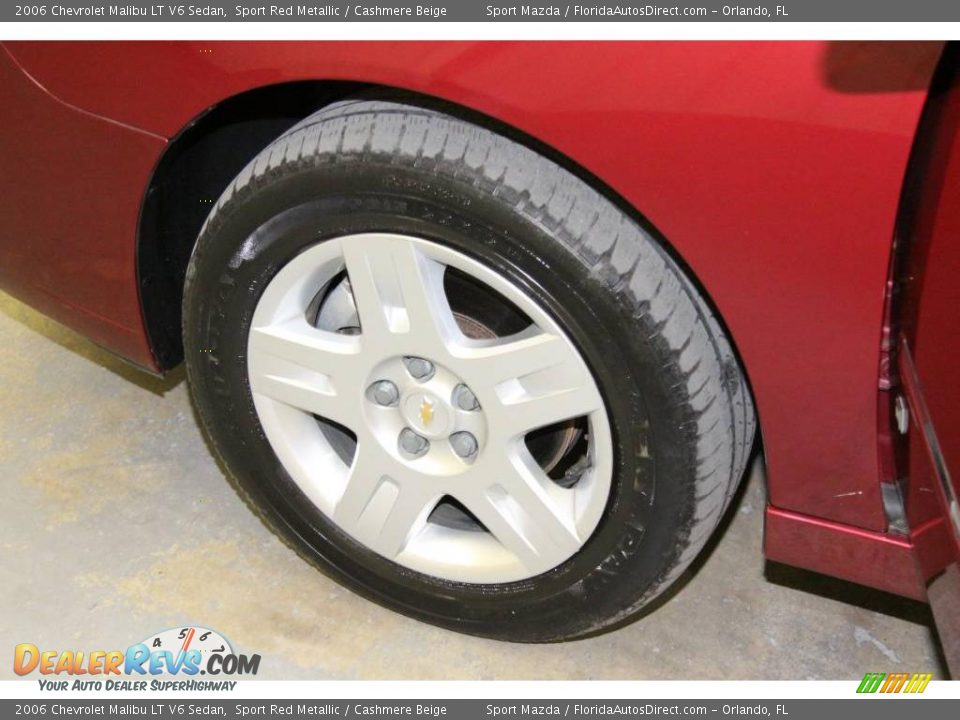 2006 Chevrolet Malibu LT V6 Sedan Sport Red Metallic / Cashmere Beige Photo #29