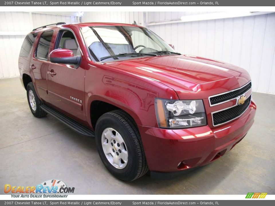 2007 Chevrolet Tahoe LT Sport Red Metallic / Light Cashmere/Ebony Photo #3