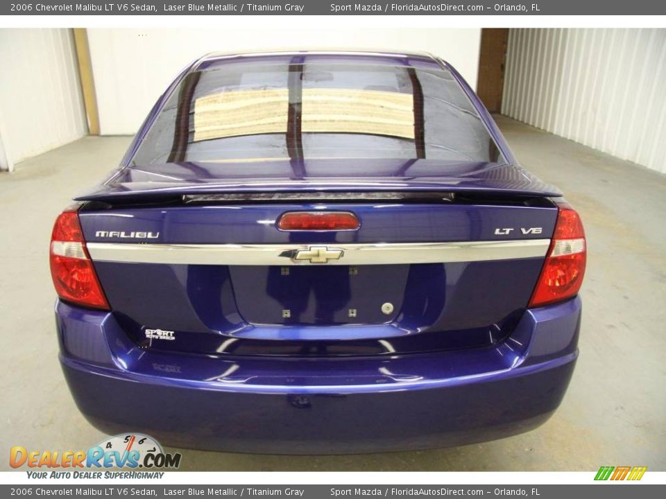 2006 Chevrolet Malibu LT V6 Sedan Laser Blue Metallic / Titanium Gray Photo #6