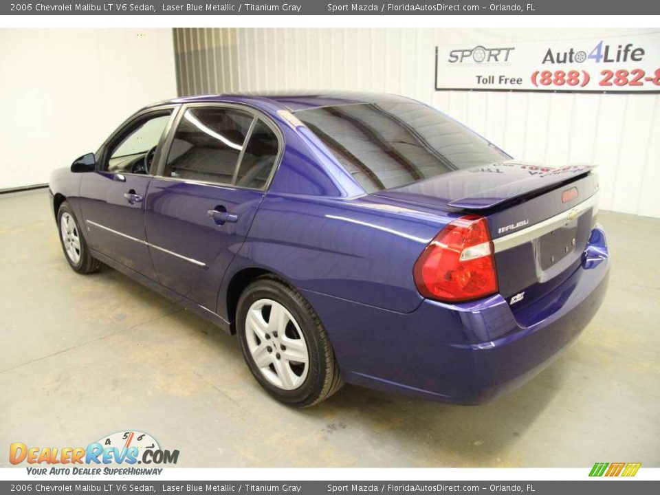 2006 Chevrolet Malibu LT V6 Sedan Laser Blue Metallic / Titanium Gray Photo #7