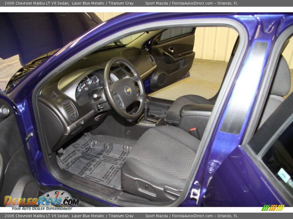 2006 Chevrolet Malibu LT V6 Sedan Laser Blue Metallic / Titanium Gray Photo #14