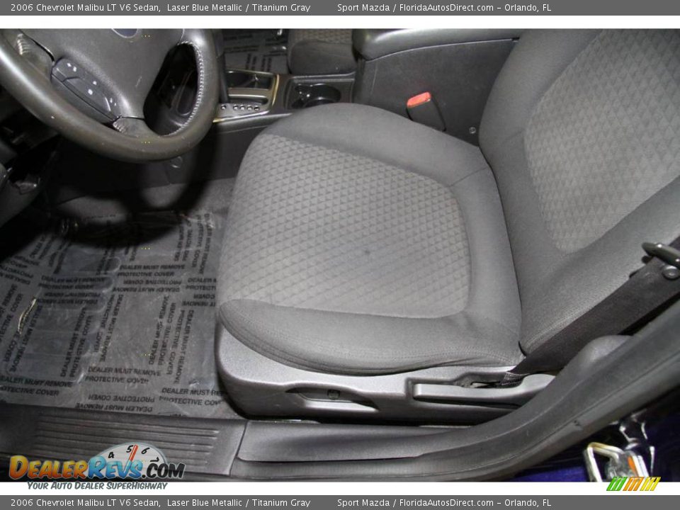 2006 Chevrolet Malibu LT V6 Sedan Laser Blue Metallic / Titanium Gray Photo #16