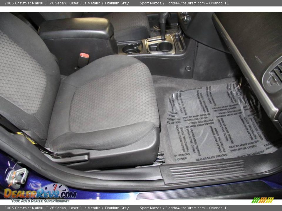 2006 Chevrolet Malibu LT V6 Sedan Laser Blue Metallic / Titanium Gray Photo #19