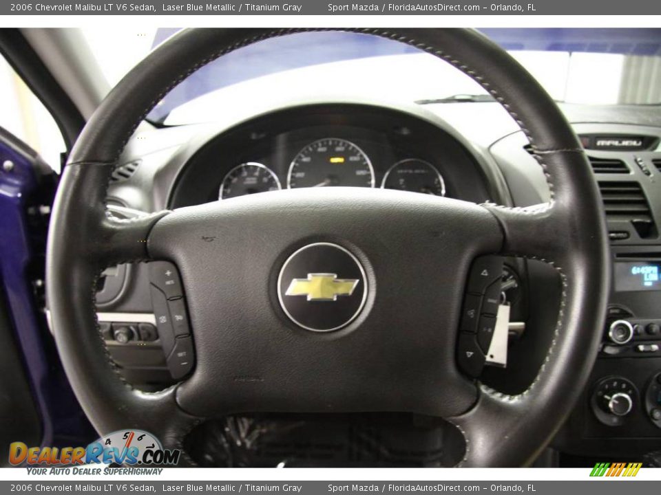 2006 Chevrolet Malibu LT V6 Sedan Laser Blue Metallic / Titanium Gray Photo #36