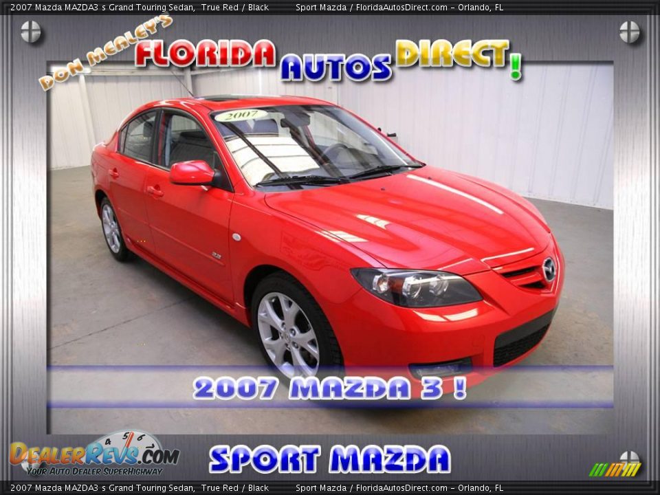 2007 Mazda MAZDA3 s Grand Touring Sedan True Red / Black Photo #1