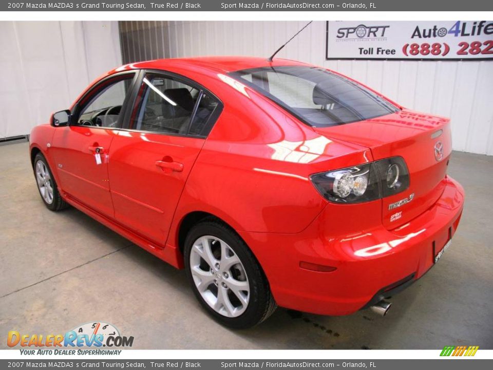 2007 Mazda MAZDA3 s Grand Touring Sedan True Red / Black Photo #7