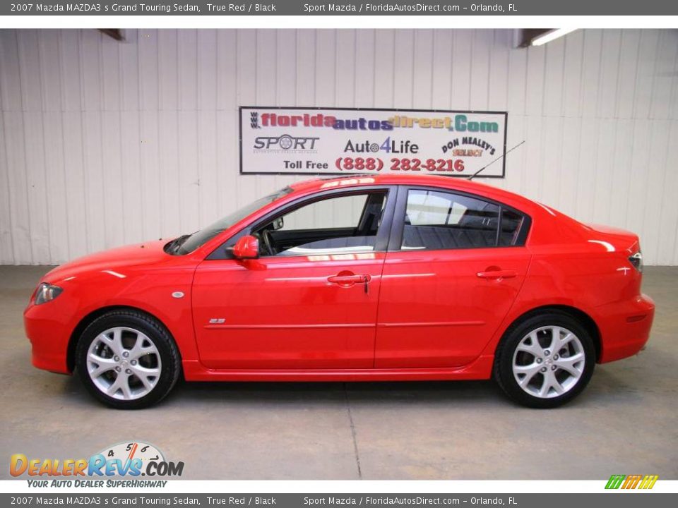 2007 Mazda MAZDA3 s Grand Touring Sedan True Red / Black Photo #8