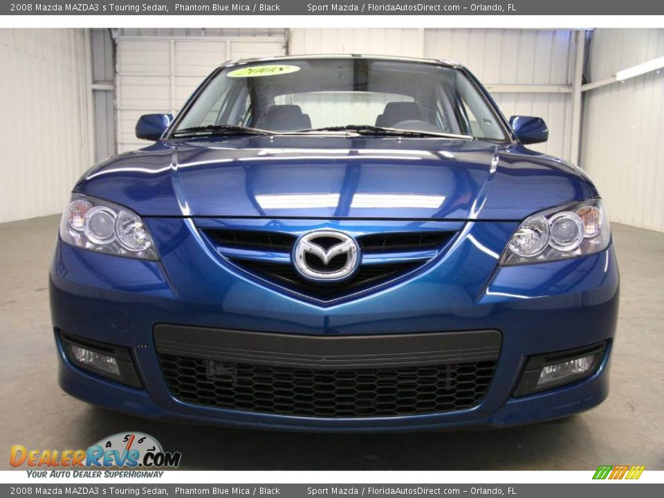 2008 Mazda MAZDA3 s Touring Sedan Phantom Blue Mica / Black Photo #4