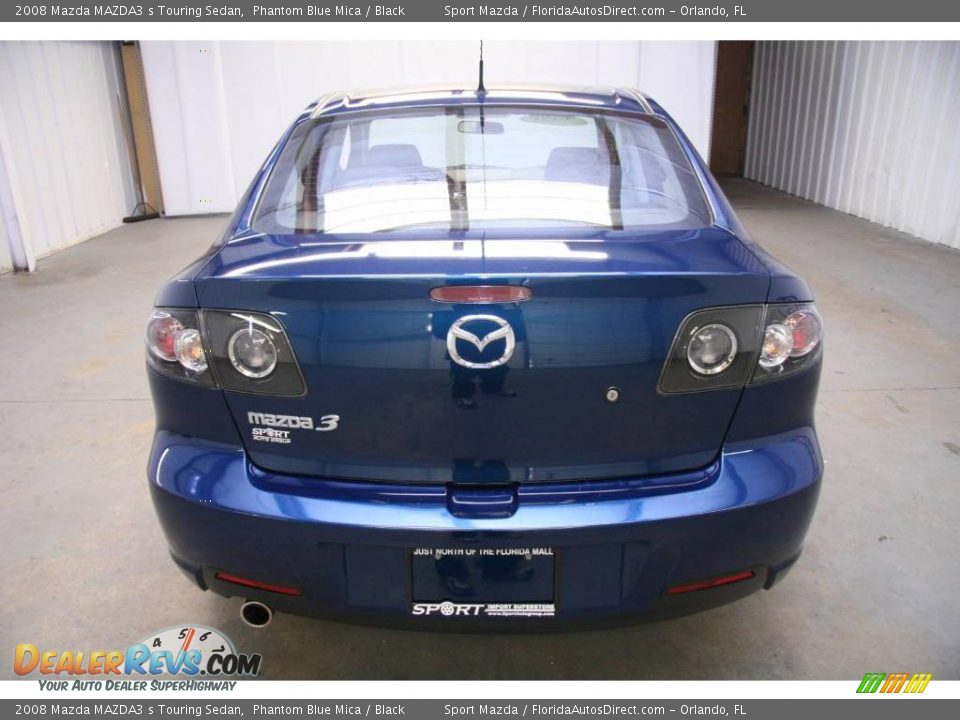 2008 Mazda MAZDA3 s Touring Sedan Phantom Blue Mica / Black Photo #7