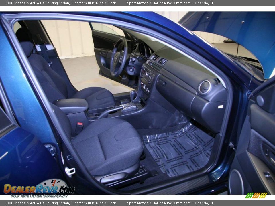 2008 Mazda MAZDA3 s Touring Sedan Phantom Blue Mica / Black Photo #10