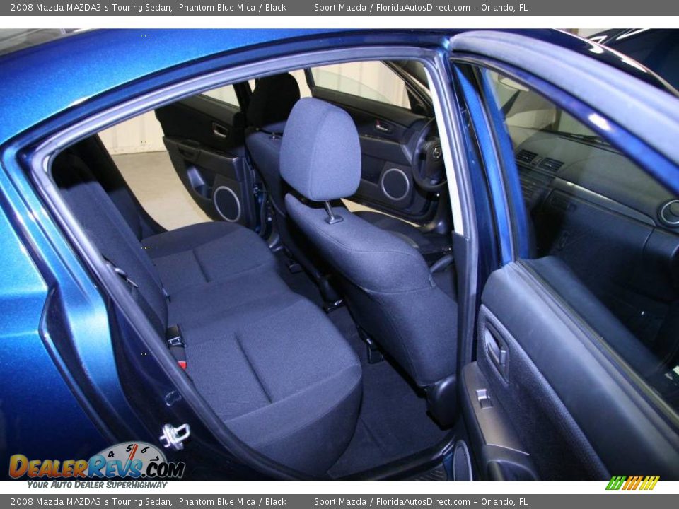 2008 Mazda MAZDA3 s Touring Sedan Phantom Blue Mica / Black Photo #11