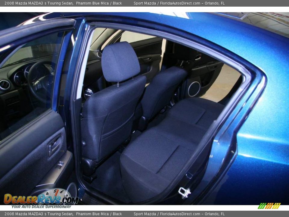 2008 Mazda MAZDA3 s Touring Sedan Phantom Blue Mica / Black Photo #14
