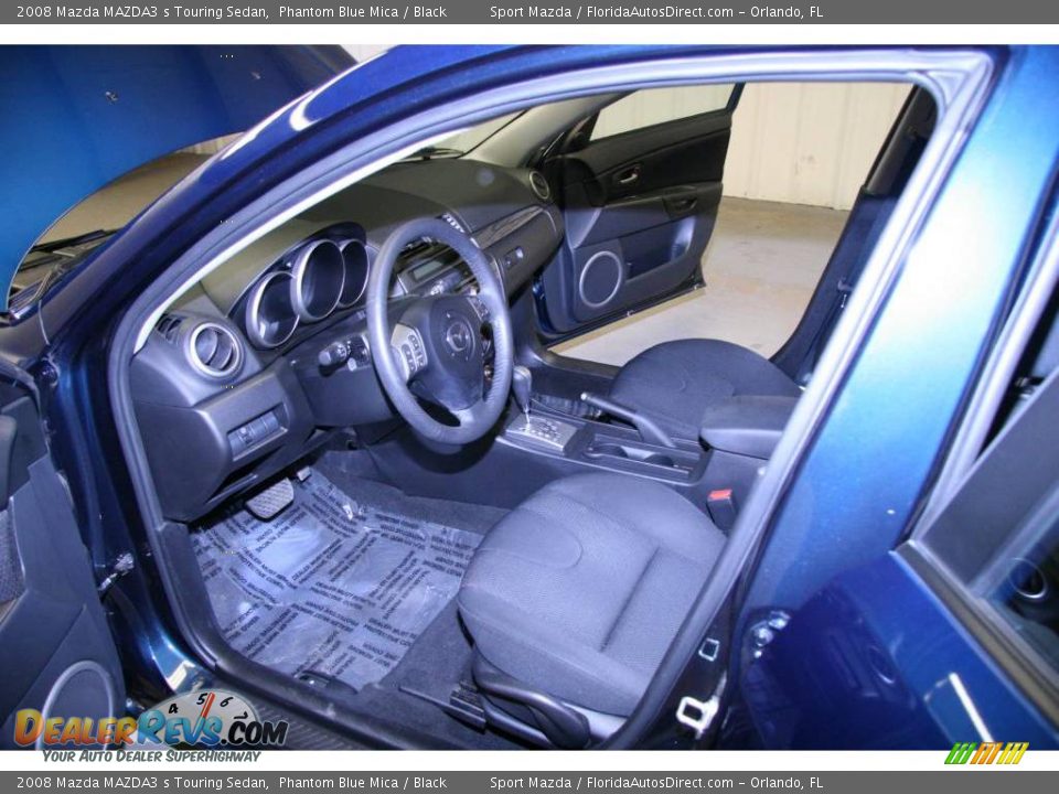 2008 Mazda MAZDA3 s Touring Sedan Phantom Blue Mica / Black Photo #15