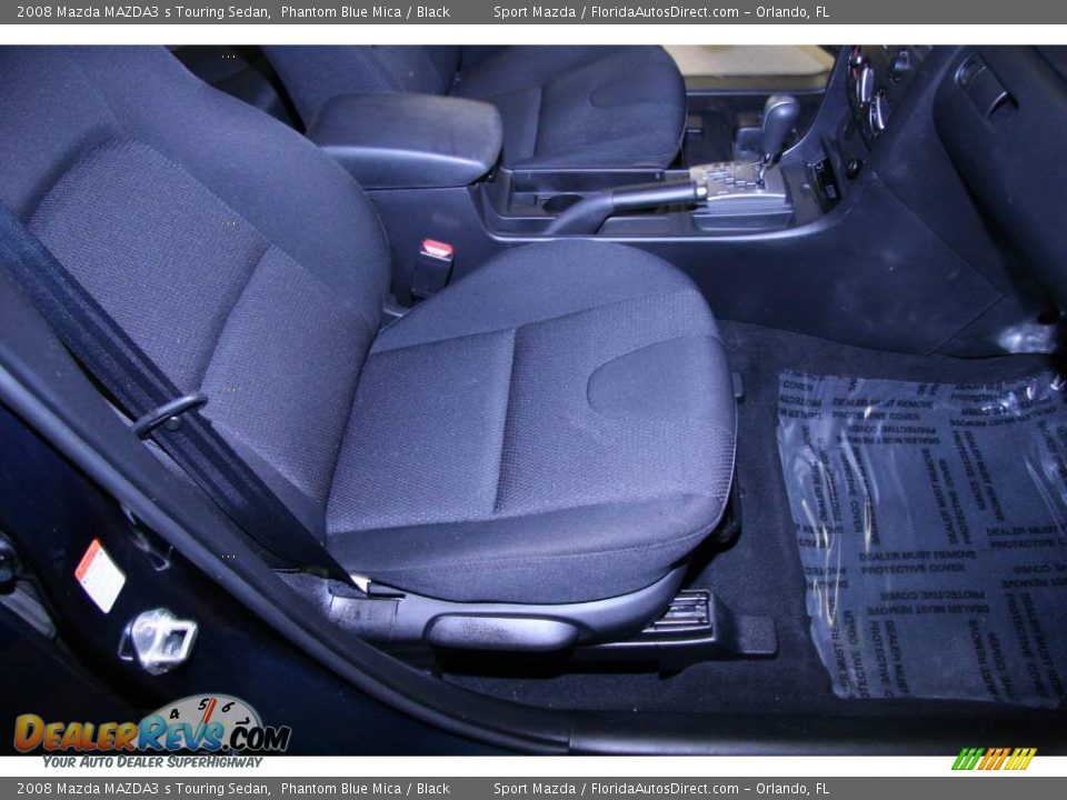 2008 Mazda MAZDA3 s Touring Sedan Phantom Blue Mica / Black Photo #20