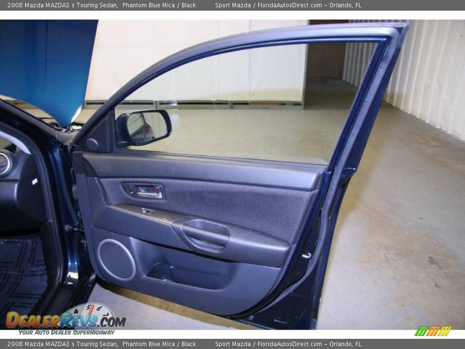 2008 Mazda MAZDA3 s Touring Sedan Phantom Blue Mica / Black Photo #21