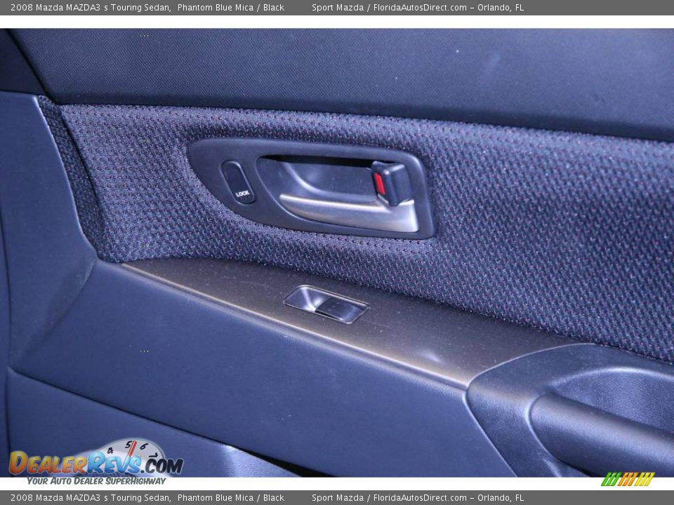 2008 Mazda MAZDA3 s Touring Sedan Phantom Blue Mica / Black Photo #22