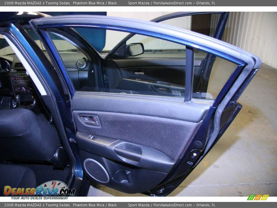 2008 Mazda MAZDA3 s Touring Sedan Phantom Blue Mica / Black Photo #23