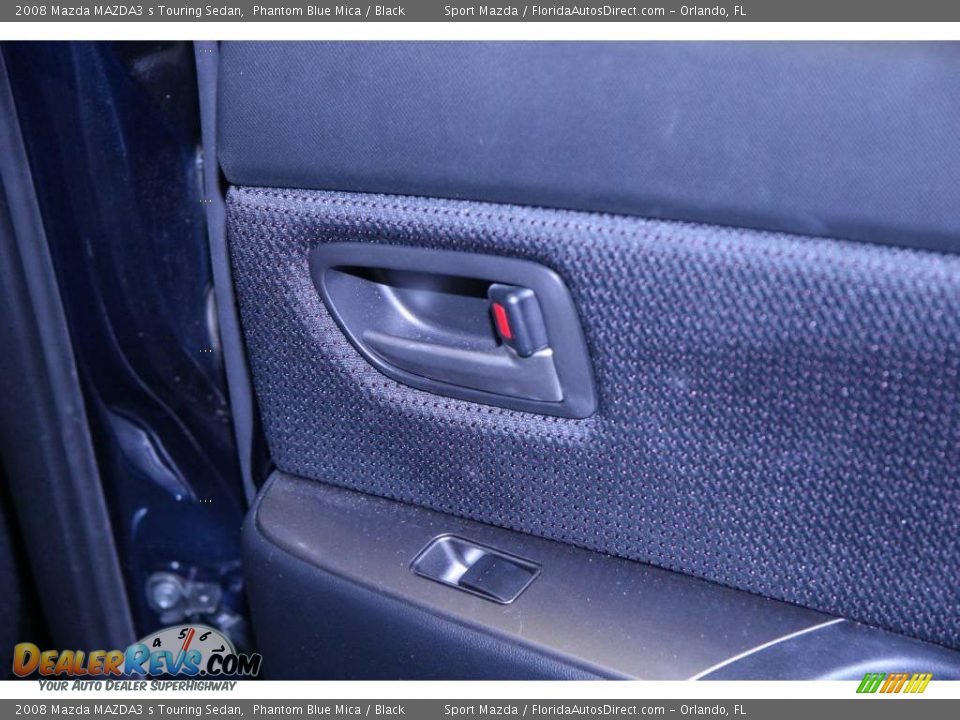2008 Mazda MAZDA3 s Touring Sedan Phantom Blue Mica / Black Photo #24