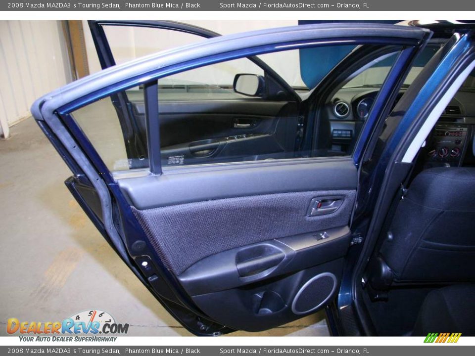 2008 Mazda MAZDA3 s Touring Sedan Phantom Blue Mica / Black Photo #25