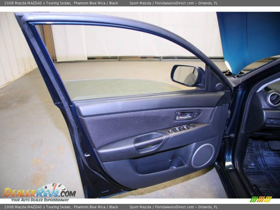 2008 Mazda MAZDA3 s Touring Sedan Phantom Blue Mica / Black Photo #27