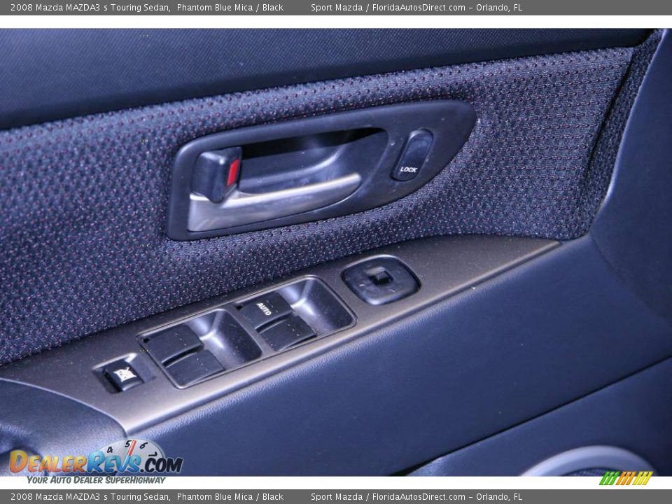 2008 Mazda MAZDA3 s Touring Sedan Phantom Blue Mica / Black Photo #28