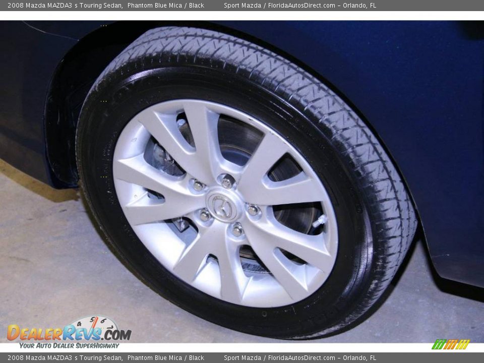 2008 Mazda MAZDA3 s Touring Sedan Phantom Blue Mica / Black Photo #29