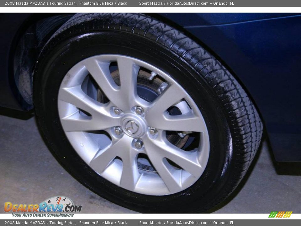 2008 Mazda MAZDA3 s Touring Sedan Phantom Blue Mica / Black Photo #30
