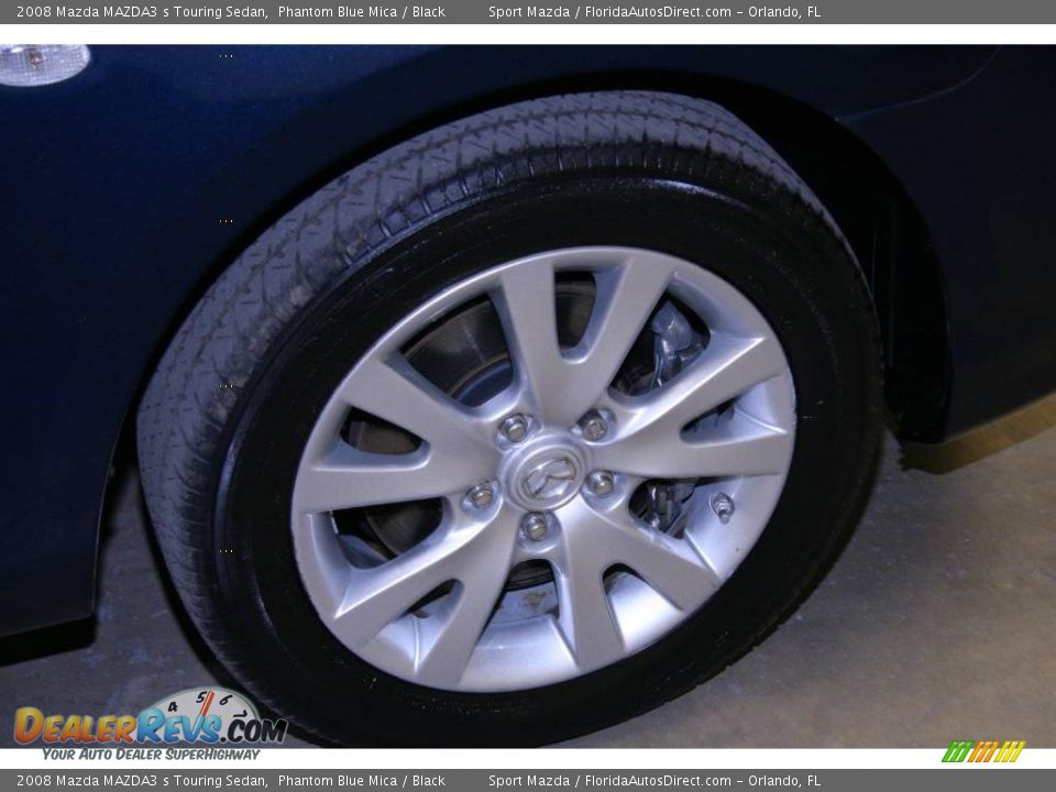 2008 Mazda MAZDA3 s Touring Sedan Phantom Blue Mica / Black Photo #32
