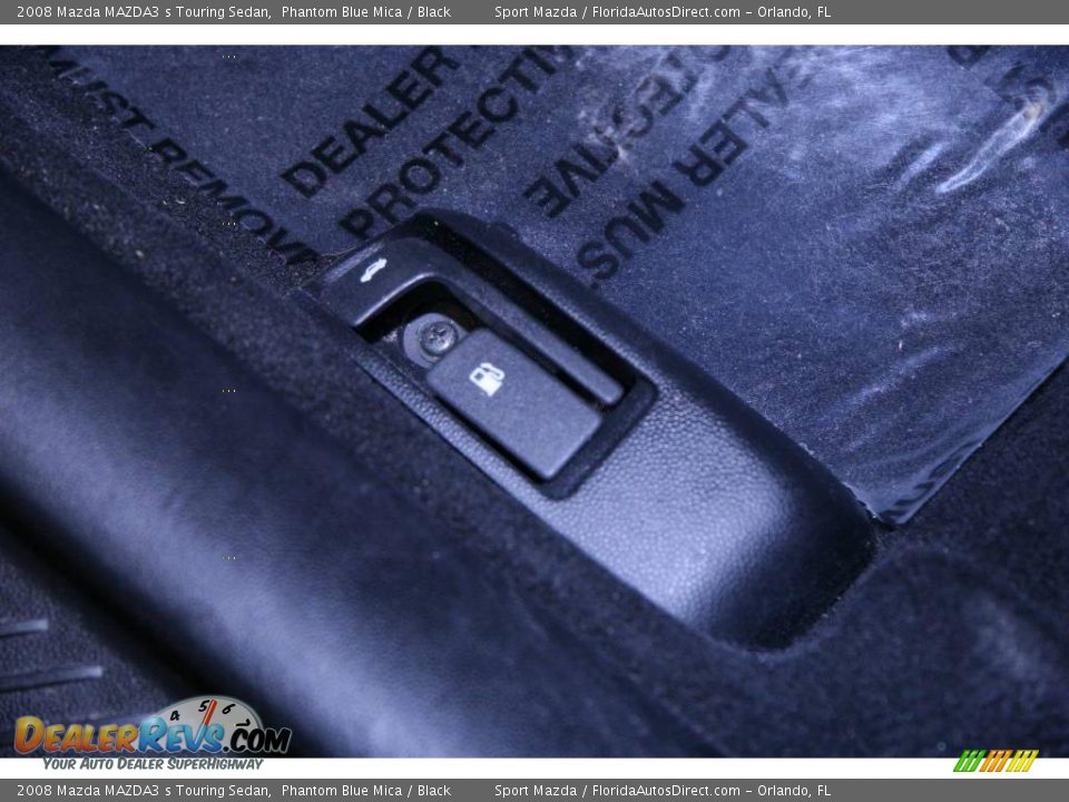 2008 Mazda MAZDA3 s Touring Sedan Phantom Blue Mica / Black Photo #36