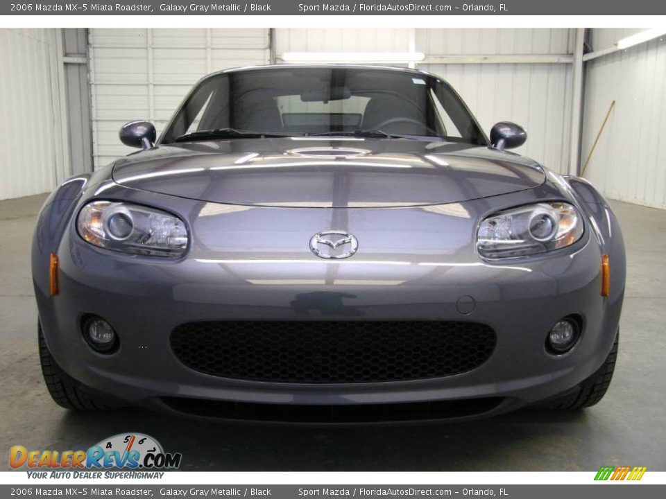 2006 Mazda MX-5 Miata Roadster Galaxy Gray Metallic / Black Photo #3