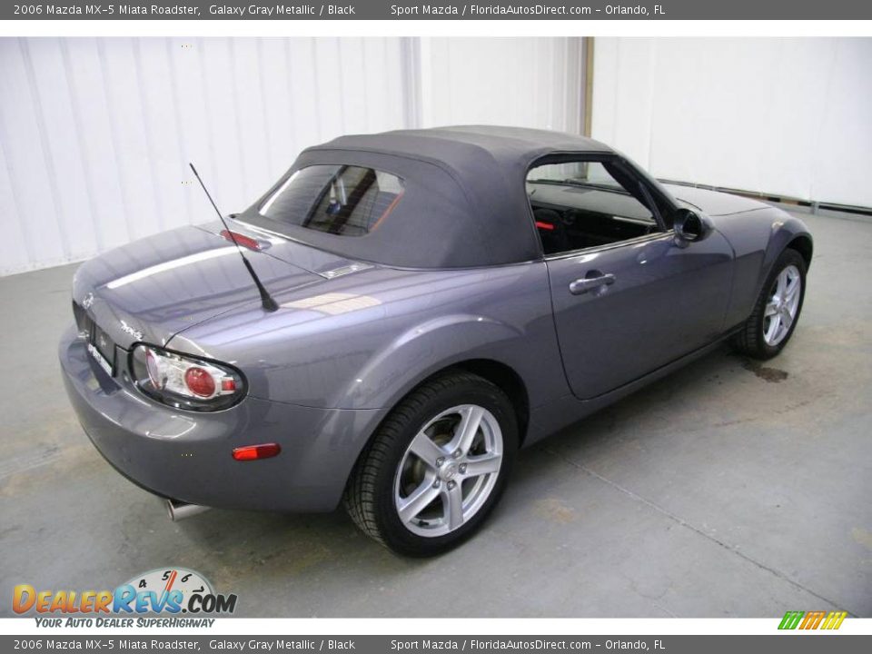 2006 Mazda MX-5 Miata Roadster Galaxy Gray Metallic / Black Photo #5
