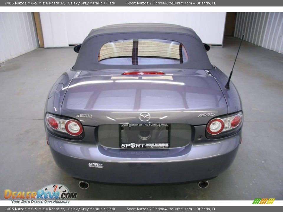 2006 Mazda MX-5 Miata Roadster Galaxy Gray Metallic / Black Photo #6