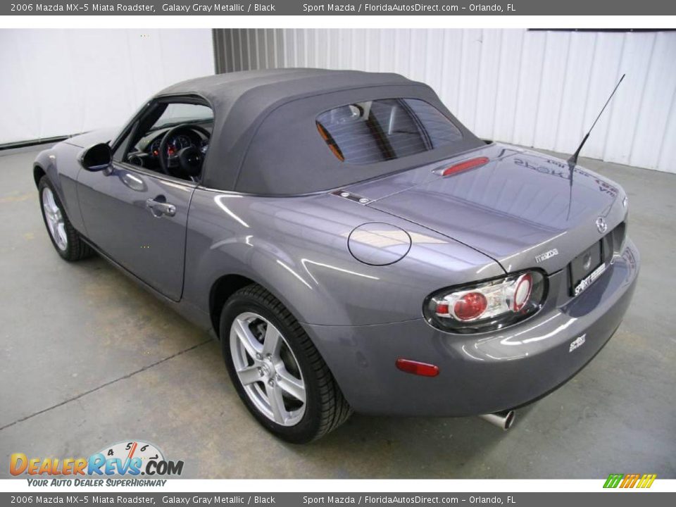 2006 Mazda MX-5 Miata Roadster Galaxy Gray Metallic / Black Photo #7