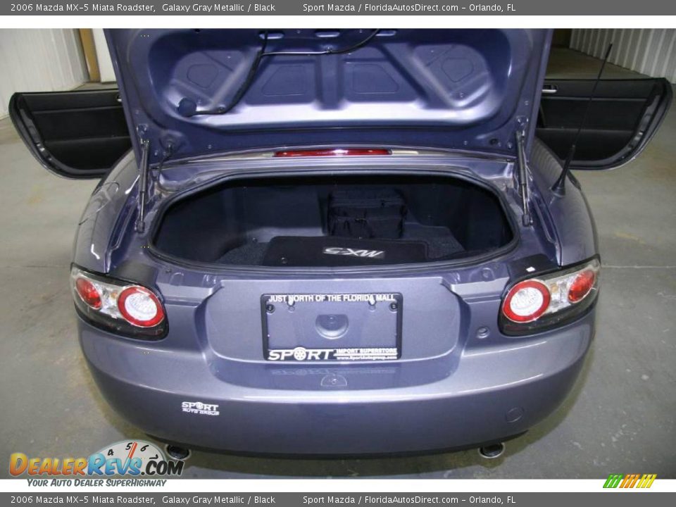 2006 Mazda MX-5 Miata Roadster Galaxy Gray Metallic / Black Photo #12