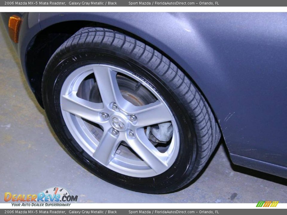 2006 Mazda MX-5 Miata Roadster Galaxy Gray Metallic / Black Photo #21