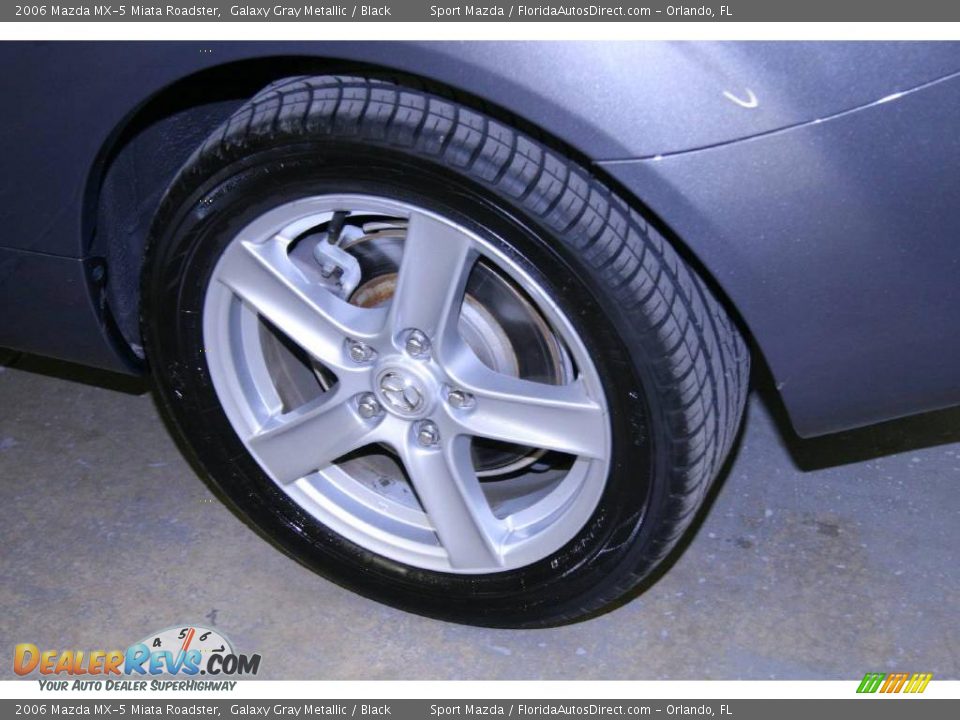 2006 Mazda MX-5 Miata Roadster Galaxy Gray Metallic / Black Photo #22