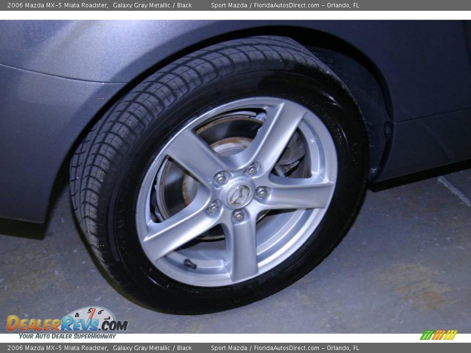 2006 Mazda MX-5 Miata Roadster Galaxy Gray Metallic / Black Photo #23