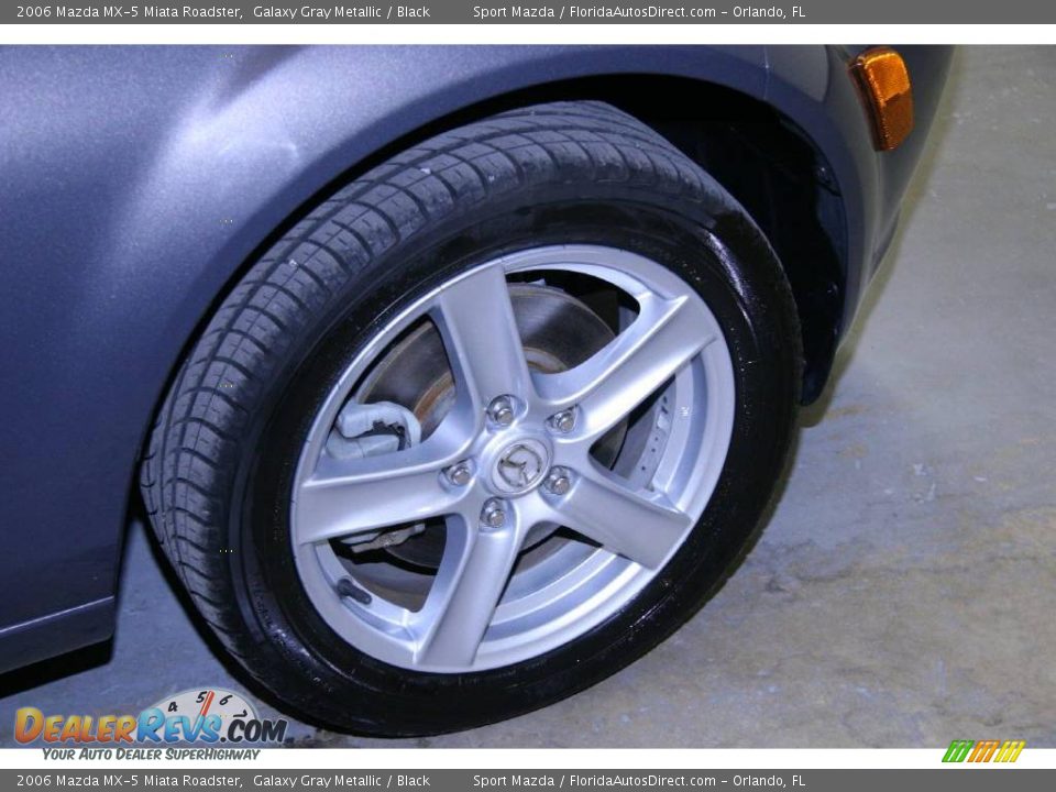 2006 Mazda MX-5 Miata Roadster Galaxy Gray Metallic / Black Photo #24