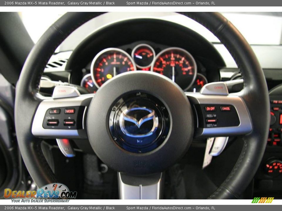 2006 Mazda MX-5 Miata Roadster Galaxy Gray Metallic / Black Photo #29