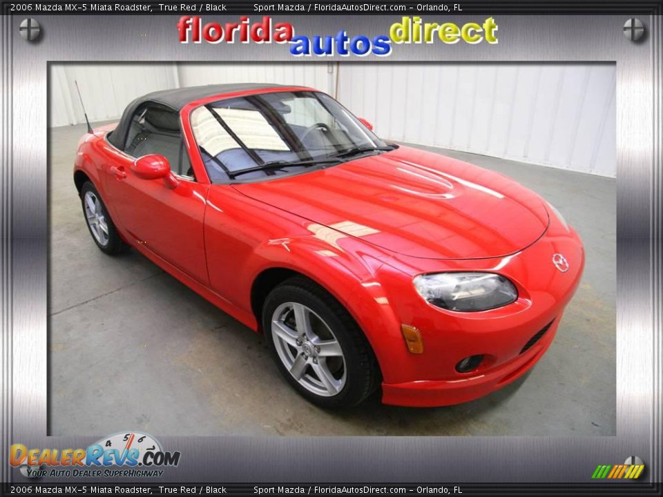2006 Mazda MX-5 Miata Roadster True Red / Black Photo #1