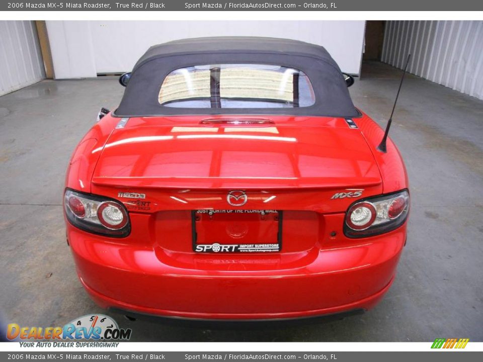 2006 Mazda MX-5 Miata Roadster True Red / Black Photo #6
