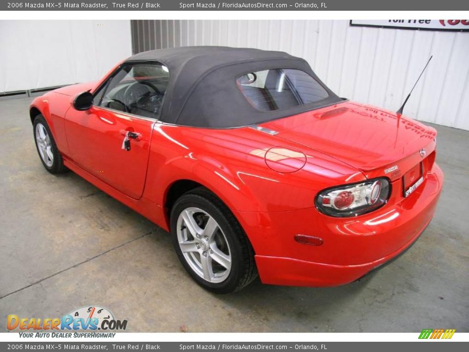 2006 Mazda MX-5 Miata Roadster True Red / Black Photo #7